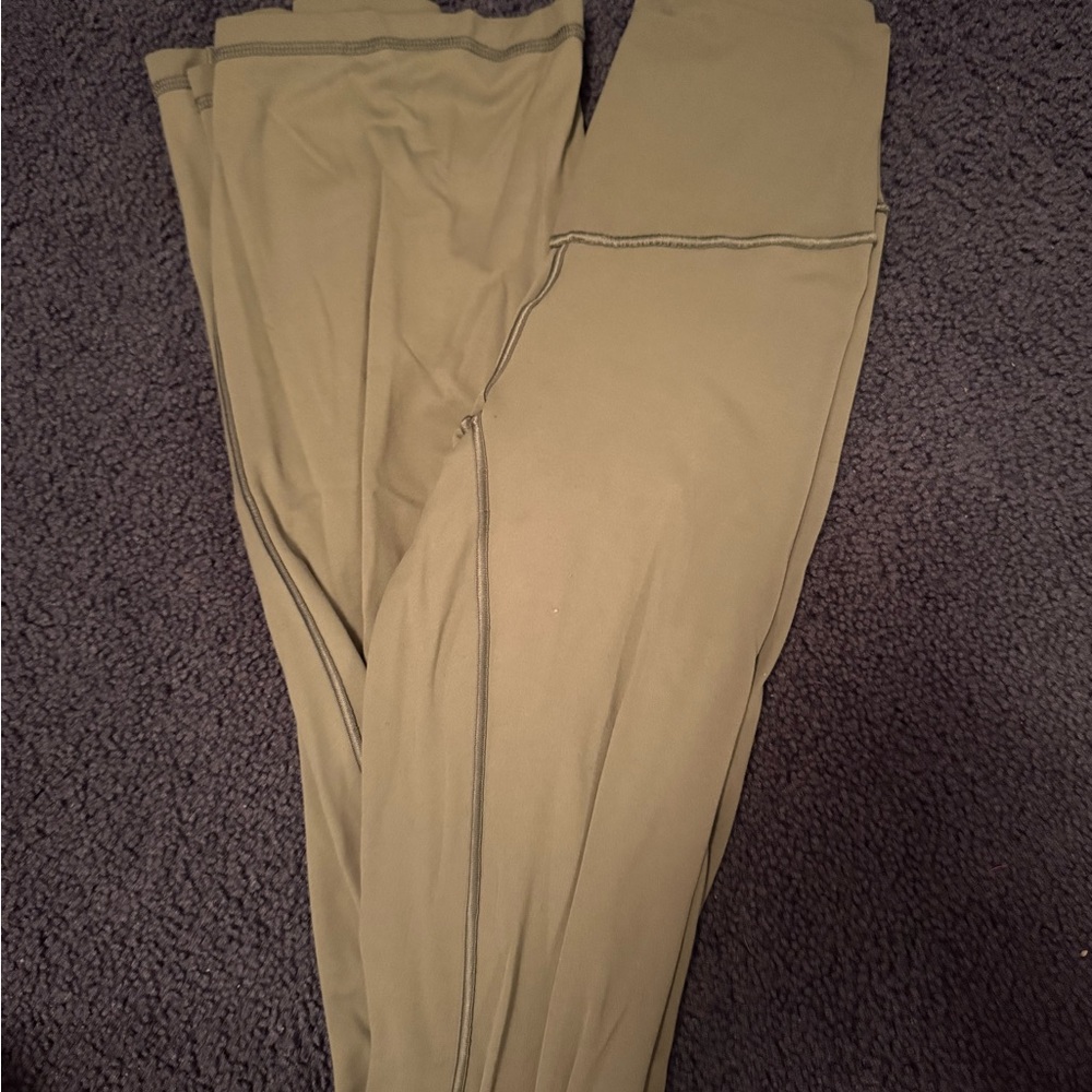 Aerie Green Flare leggings